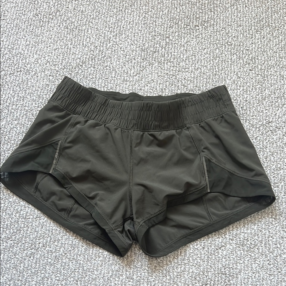 Lululemon Athletica Green Athletic Shorts Lightweight Performance